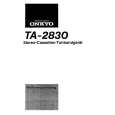 ONKYO TA-2830 Owner's Manual cover photo