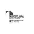 NAKAMICHI 582Z Owner's Manual cover photo
