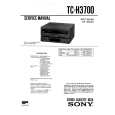SONY TC-H3700 Service Manual cover photo