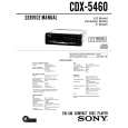 SONY CDX-5460 Service Manual cover photo