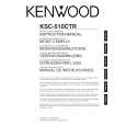 KENWOOD KSC-510CTR Owner's Manual cover photo