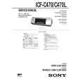 SONY ICFC470 Service Manual cover photo