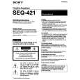 SONY SEQ421 Owner's Manual cover photo