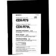 SONY CDX-R79L Owner's Manual cover photo