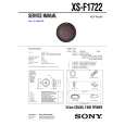 SONY XSF1722 Service Manual cover photo