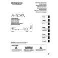 PIONEER A-305R Owner's Manual cover photo