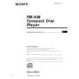 SONY CDX-C5850 Owner's Manual cover photo