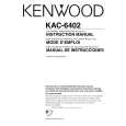 KENWOOD KAC6402 Owner's Manual cover photo