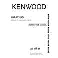 KENWOOD HM-337-SG Owner's Manual cover photo