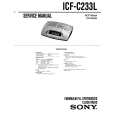 SONY ICFC233L Service Manual cover photo