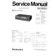 TECHNICS RSB505 Service Manual cover photo