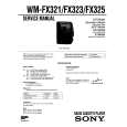 SONY WM-FX321 Service Manual cover photo