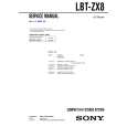 SONY LBTZX8 Service Manual cover photo