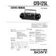 SONY CFD-125L Service Manual cover photo