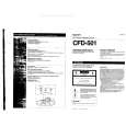 SONY CFD-501 Owner's Manual cover photo