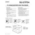 SONY SU27D4 Owner's Manual cover photo
