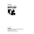 SONY BVP-3AP Service Manual cover photo