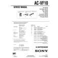 SONY AC-VF10 Service Manual cover photo