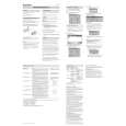 SONY VUCDE9000 Owner's Manual cover photo