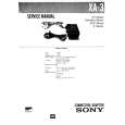 SONY XA3 Service Manual cover photo