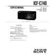 SONY ICF-C740 Service Manual cover photo