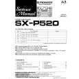 PIONEER SXP520 Service Manual cover photo