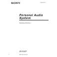 SONY ZS-X3CP Owner's Manual cover photo