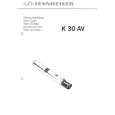 SENNHEISER K 30 AV Owner's Manual cover photo