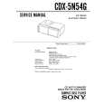 SONY CDX-5N54G Service Manual cover photo