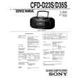 SONY CFD-D23S Service Manual cover photo