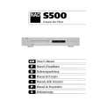 NAD S500 Owner's Manual cover photo