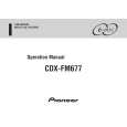 PIONEER CDX-FM677/XN/ES Owner's Manual cover photo