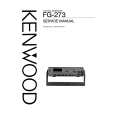 KENWOOD FG-273 Service Manual cover photo