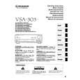 PIONEER VSA-303 Owner's Manual cover photo