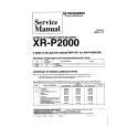 PIONEER XRP2000 Service Manual cover photo