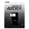 CANON 420EX Owner's Manual cover photo