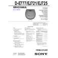 SONY DE777 Service Manual cover photo
