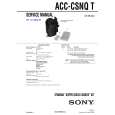 SONY ACCCSNQT Service Manual cover photo