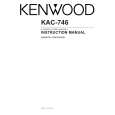KENWOOD KAC746 Owner's Manual cover photo