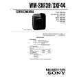 SONY WM-SXF39 Service Manual cover photo