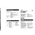 SONY D-180K Owner's Manual cover photo