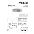 SONY CDP-D500 Service Manual cover photo