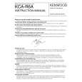 KENWOOD KCA-R6A Owner's Manual cover photo