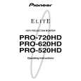 PIONEER PRO-620HD/KUXC/CA Owner's Manual cover photo