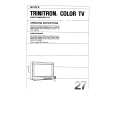 SONY KV-2782R Owner's Manual cover photo