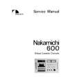 NAKAMICHI 600 Service Manual cover photo