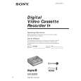 SONY GVD200 Owner's Manual cover photo