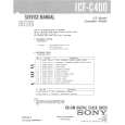 SONY ICFC400 Service Manual cover photo