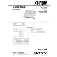 SONY XTP50V Service Manual cover photo