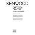 KENWOOD DPFJ3030 Owner's Manual cover photo
